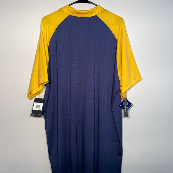 Men's Nike Milwaukee Brewers Navy Legacy Raglan Polo Size 2XL $70 N911-044N - Picture 2 of 4